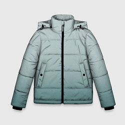 Зимняя куртка для мальчика Градиент светлый серо-бирюзовый