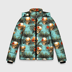 Зимняя куртка для мальчика Черепа и море