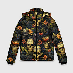 Зимняя куртка для мальчика Осень и черепа