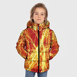 Куртка зимняя для мальчика Lightning strikes, цвет: 3D-красный — фото 2