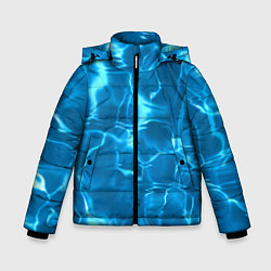 Куртка зимняя для мальчика Водная гладь текстура, цвет: 3D-светло-серый