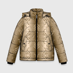 Зимняя куртка для мальчика Коричневый градиент с узором