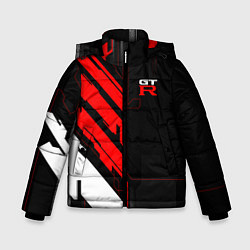 Куртка зимняя для мальчика Nissan GTR - Cyber, цвет: 3D-черный