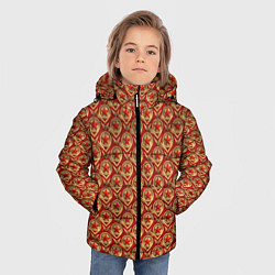 Куртка зимняя для мальчика Звезды в стиле СССР, цвет: 3D-черный — фото 2