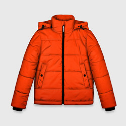 Куртка зимняя для мальчика Пылкий красно-оранжевый градиент, цвет: 3D-красный