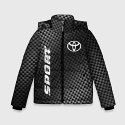 Куртка зимняя для мальчика Toyota sport carbon, цвет: 3D-черный