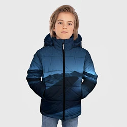 Куртка зимняя для мальчика Дюна - звездное небо, цвет: 3D-черный — фото 2