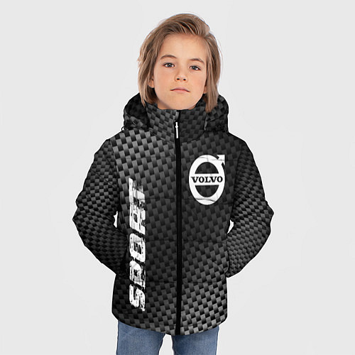 Зимняя куртка для мальчика Volvo sport carbon / 3D-Черный – фото 3