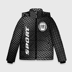 Куртка зимняя для мальчика Fiat sport carbon, цвет: 3D-черный