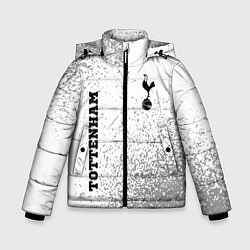 Куртка зимняя для мальчика Tottenham sport на светлом фоне вертикально, цвет: 3D-черный