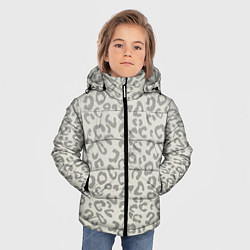 Куртка зимняя для мальчика Светло бежевый леопард, цвет: 3D-светло-серый — фото 2