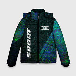 Зимняя куртка для мальчика Audi sport glitch blue