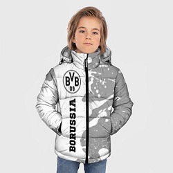 Куртка зимняя для мальчика Borussia sport на светлом фоне по-вертикали, цвет: 3D-черный — фото 2