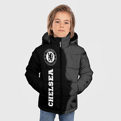 Куртка зимняя для мальчика Chelsea sport на темном фоне по-вертикали, цвет: 3D-черный — фото 2