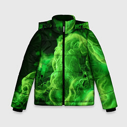 Зимняя куртка для мальчика Зелёный густой дым - inferno green