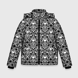 Куртка зимняя для мальчика Skull patterns, цвет: 3D-красный