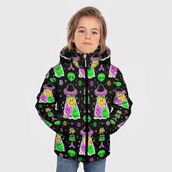 Куртка зимняя для мальчика Паттерн из НЛО, цвет: 3D-красный — фото 2