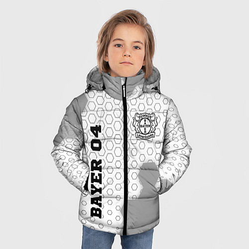 Зимняя куртка для мальчика Bayer 04 sport на светлом фоне вертикально / 3D-Черный – фото 3