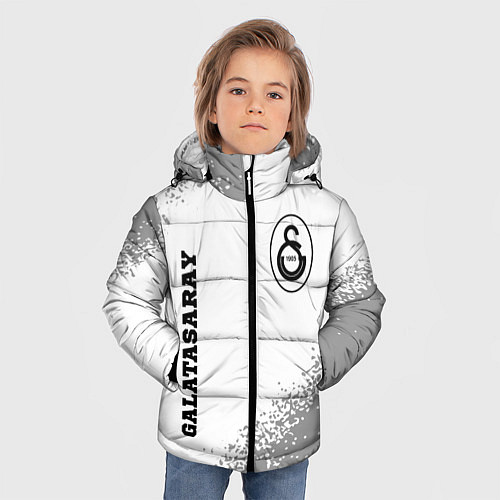 Зимняя куртка для мальчика Galatasaray sport на светлом фоне вертикально / 3D-Черный – фото 3