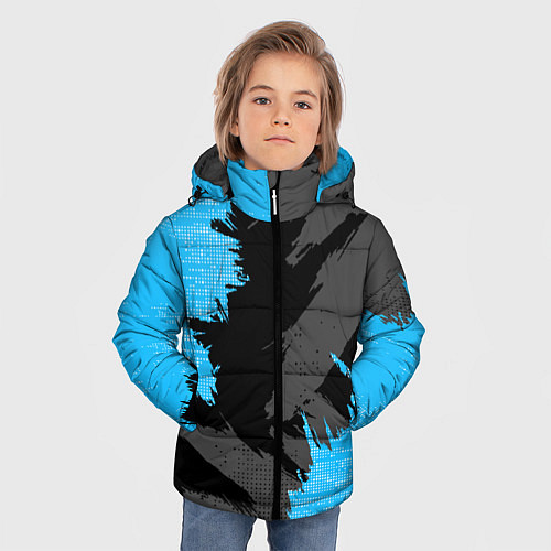 Зимняя куртка для мальчика Extreme blue / 3D-Черный – фото 3