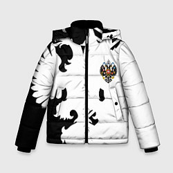 Куртка зимняя для мальчика Имперская Россия спортивный стиль, цвет: 3D-красный