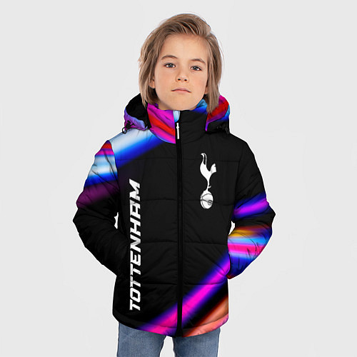 Зимняя куртка для мальчика Tottenham speed game lights / 3D-Черный – фото 3