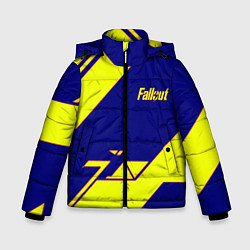 Куртка зимняя для мальчика Fallout film geometry, цвет: 3D-красный