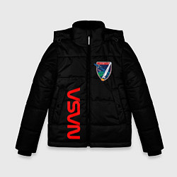 Зимняя куртка для мальчика Nasa space logo steel