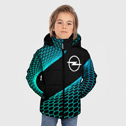 Куртка зимняя для мальчика Opel electro hexagon, цвет: 3D-черный — фото 2