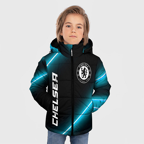 Зимняя куртка для мальчика Chelsea неоновые лампы / 3D-Черный – фото 3