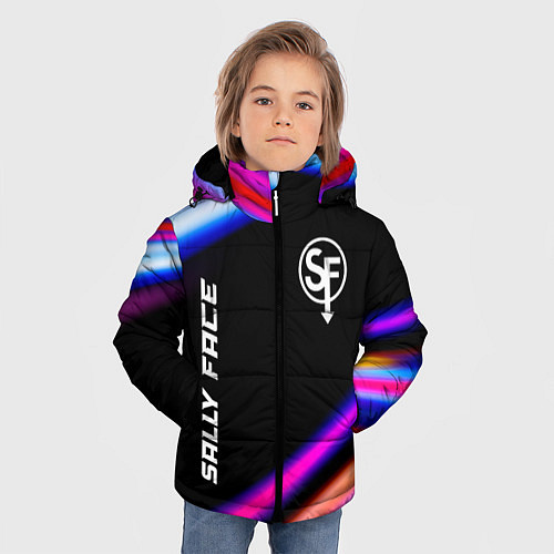 Зимняя куртка для мальчика Sally Face speed game lights / 3D-Черный – фото 3