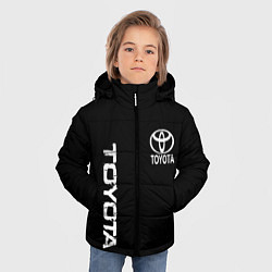 Куртка зимняя для мальчика Toyota logo white steel, цвет: 3D-черный — фото 2