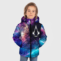 Куртка зимняя для мальчика Assassins Creed space game, цвет: 3D-черный — фото 2