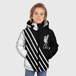 Куртка зимняя для мальчика Liverpool sport fc geometry, цвет: 3D-светло-серый — фото 2