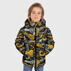 Куртка зимняя для мальчика Освободи себя, цвет: 3D-черный — фото 2