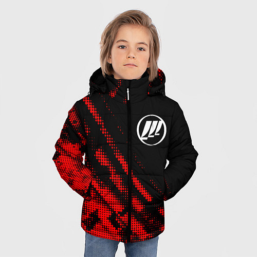 Зимняя куртка для мальчика Lifan sport grunge / 3D-Красный – фото 3