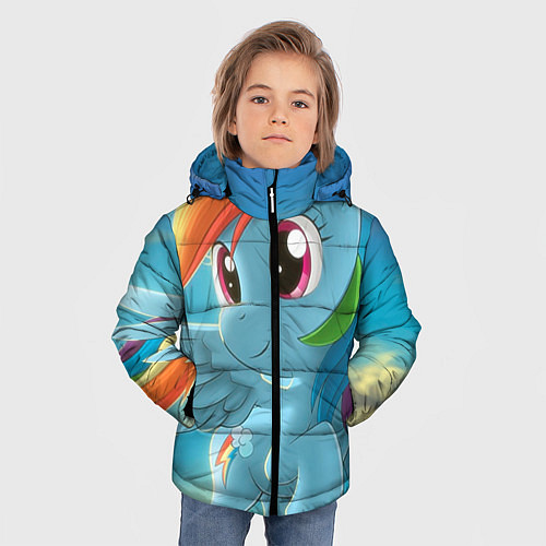 Зимняя куртка для мальчика My littlle pony / 3D-Черный – фото 3