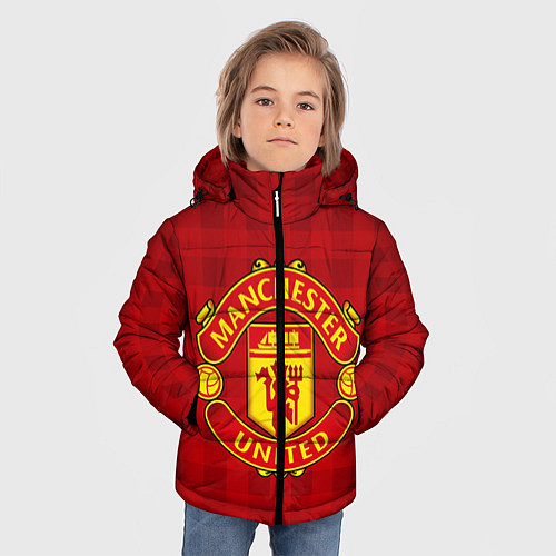 Зимняя куртка для мальчика Manchester United / 3D-Черный – фото 3