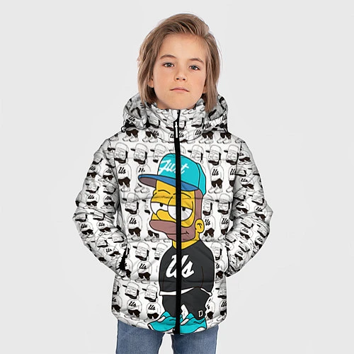 Зимняя куртка для мальчика Bart Just Us / 3D-Светло-серый – фото 3