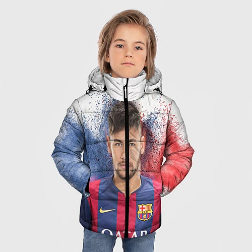 Зимняя куртка для мальчика Neymar FCB / 3D-Черный – фото 3