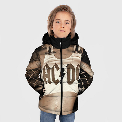 Зимняя куртка для мальчика AC/DC Girl / 3D-Светло-серый – фото 3