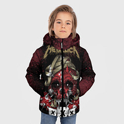 Куртка зимняя для мальчика Metallica: XXX, цвет: 3D-красный — фото 2