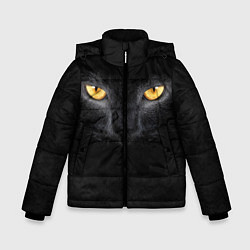 Куртка зимняя для мальчика Черная кошка, цвет: 3D-черный