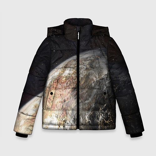 Зимняя куртка для мальчика Плутон / 3D-Светло-серый – фото 1