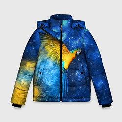 Зимняя куртка для мальчика Космический попугай