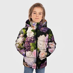 Куртка зимняя для мальчика Весенние цветы, цвет: 3D-красный — фото 2