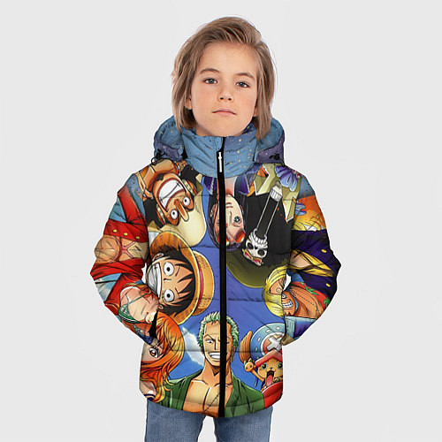 Зимняя куртка для мальчика One Piece / 3D-Черный – фото 3