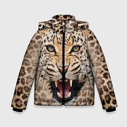 Зимняя куртка для мальчика Взгляд леопарда