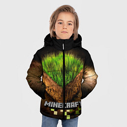 Куртка зимняя для мальчика Майнкрафт, цвет: 3D-красный — фото 2