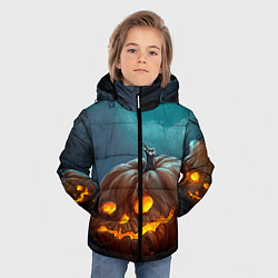 Куртка зимняя для мальчика Тыква, цвет: 3D-светло-серый — фото 2
